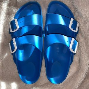 blue birkenstock